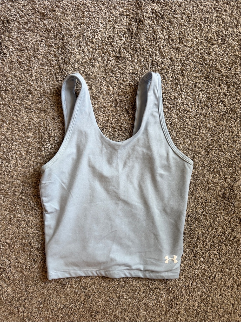 Under Armour Light Blue Cropped Athletic Tank